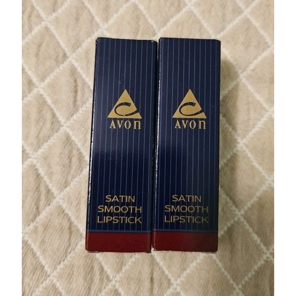 2 Vintage Avon Satin Smooth Lipstick .13oz- Rich Spice - Picture 3 of 6
